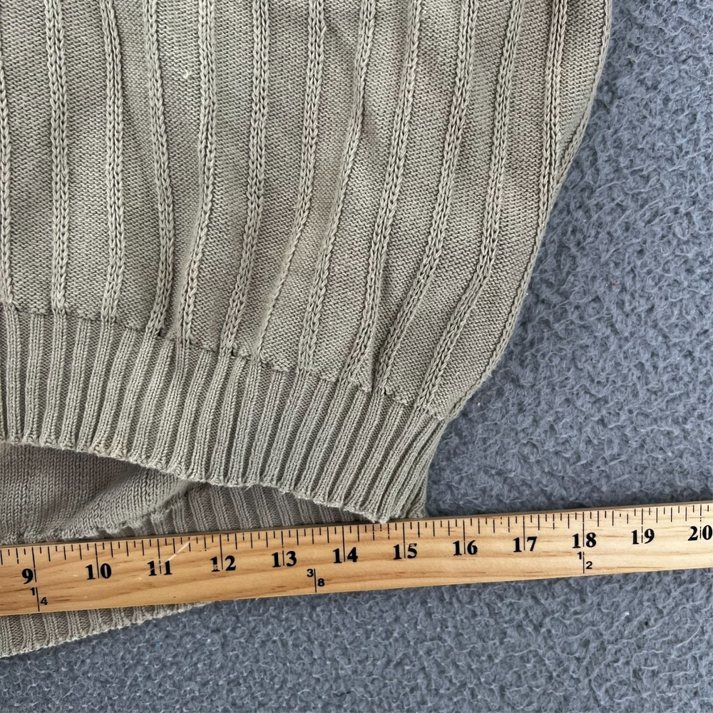 Vintage United Colors of Benetton V-neck‎ Knit Beige Sweater Vest Adult XL Italy - Picture 6 of 12